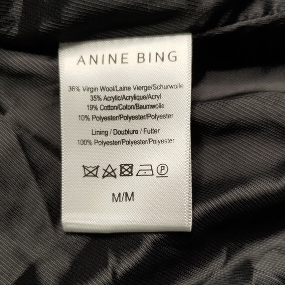 NWT Anine Bing - Norma Coat in Black Plaid - Picture 6 of 12